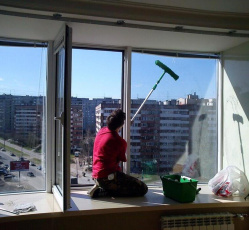 Мытье окон в однокомнатной квартире Барнаул